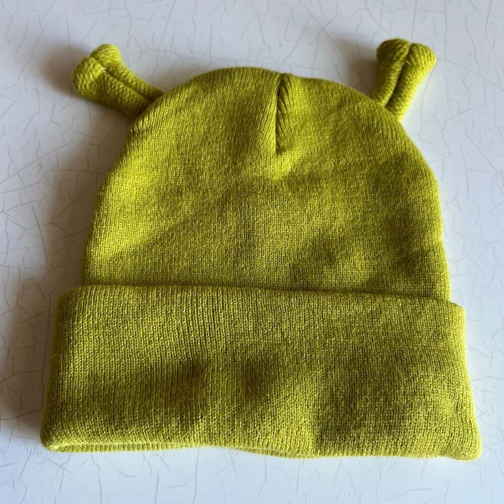 Shrek 3D Ears Knit Hat and features playful, signature ear details dreamworks